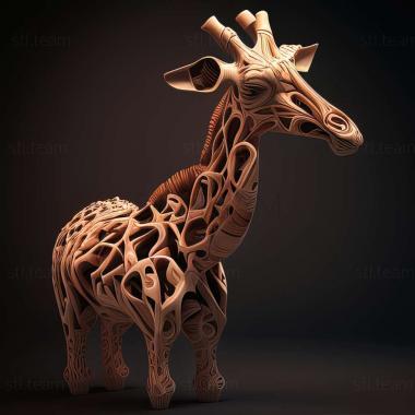 3D model Giraffa jumae (STL)